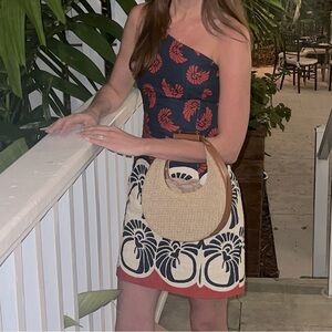 LaDoubleJ One Shoulder Printed Mini Dress
